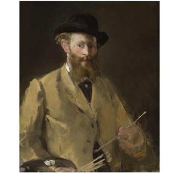 PORTRAIT DE MANET PAR LUI-MÊME, EN BUSTE (MANET À LA PALETTE) - Édouard Manet