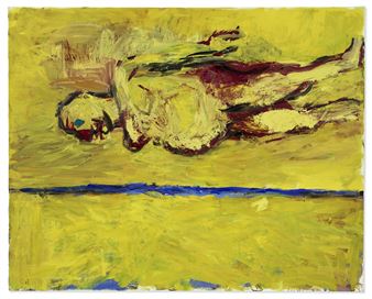 Frau am Strand - Georg Baselitz