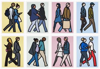 New York Couples. - Julian Opie