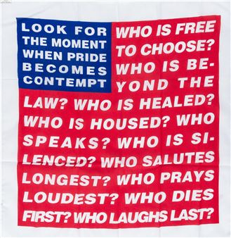 Barbara Kruger (b.1945) Untitled (Flag - Barbara Kruger