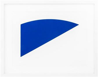 Ellsworth Kelly "Untitled (Blue Curve)" Lithograph - Ellsworth Kelly