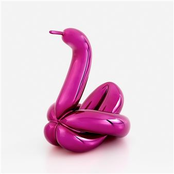 Balloon Swan (Magenta - Jeff Koons